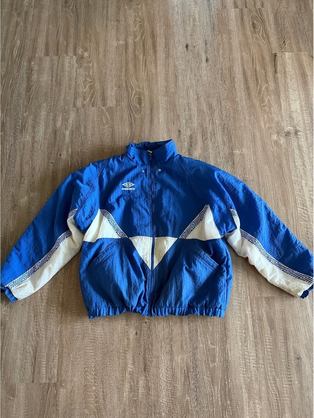 Vintage Umbro Geometric Color Block Puffer Jacket size XL